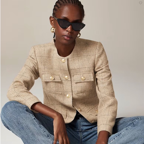 NWT J. Crew Isabelle Lady Jacket in plaid English wool - Picture 2 of 6